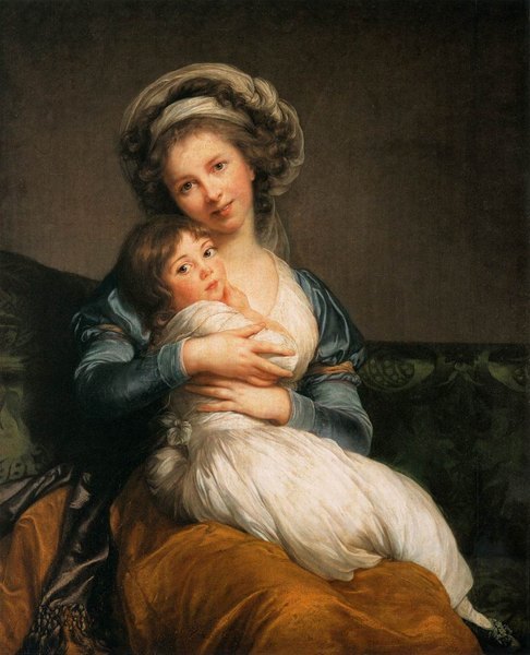 Auto-portrait avec sa fille Julie - Elisabeth Vig&eacute;e Le Brun