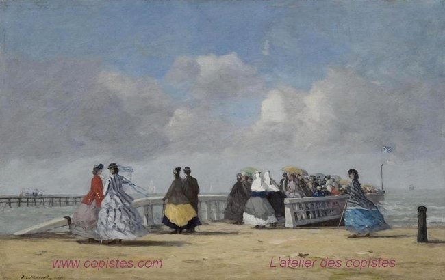 L'embarcad&egrave;re de Trouville - Eug&egrave;ne Boudin
