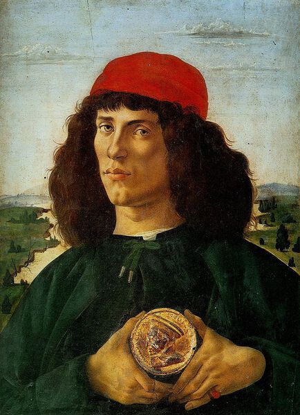 Potrait d'homme avec m&eacute;daille de Cosme l'Ancien