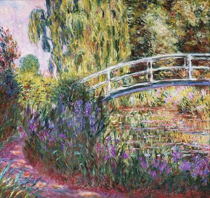 Bassin aux nymph&eacute;as: iris d'eau - 1900 - Claude Monet