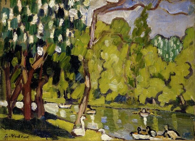Bateaux sur le lac du Bois de Boulogne - Louis Valtat