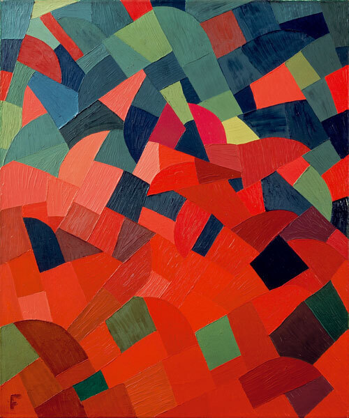 Gr&uuml;n n rot -1939 Otto  Freundlich