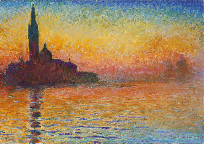Saint Georges Majeur au cr&eacute;puscule - Claude Monet