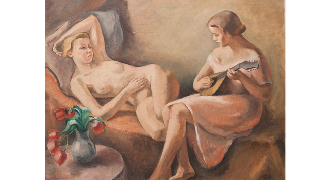 Nus et Mandoline -Maurice Asselin
