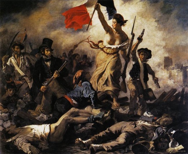 Libert&eacute; guidant le peuple - Delacroix