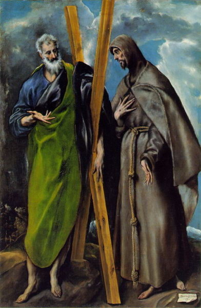St Andr&eacute; et St Francis - El Greco