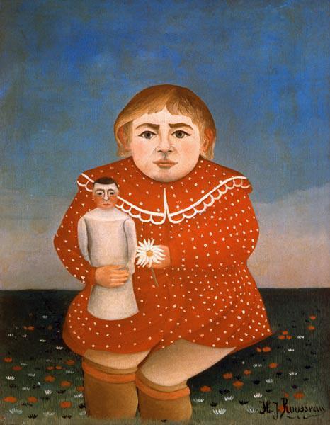 Enfant et sa poup&eacute;e - Henri Rousseau