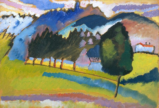 Paysage de collines vallonn&eacute;es - Vassily Kandinsky