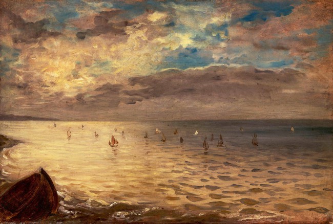 La mer vue des hauteurs de Dieppe - Eug&egrave;ne Delacroix