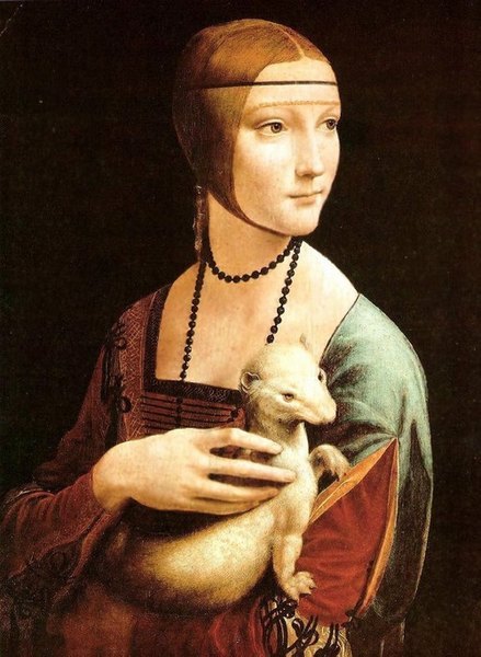 La Dame &agrave; l'Hermine de L&eacute;onard de Vinci