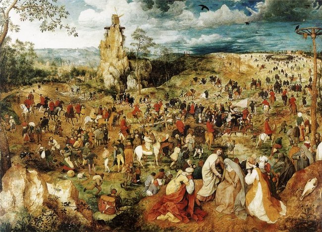 Mont&eacute;e au Calvaire  - Pieter Bruegel