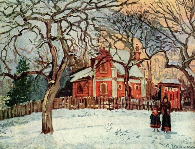 Ch&acirc;taignier &agrave; Louveciennes - Camille Pissarro