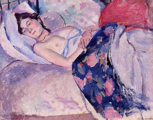 jeune femme endormie de Pascin Jules