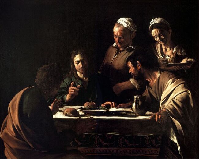 Le souper &egrave; Emmaus - Le Caravage