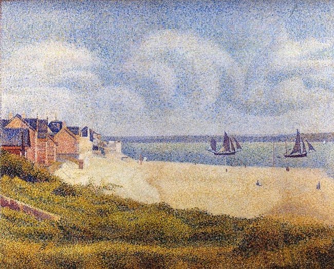 Le Crotoy &agrave; mar&eacute;e haute -Georges Seurat
