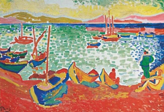 Bateaux dans le Port de Collioure - Andr&eacute; Derain
