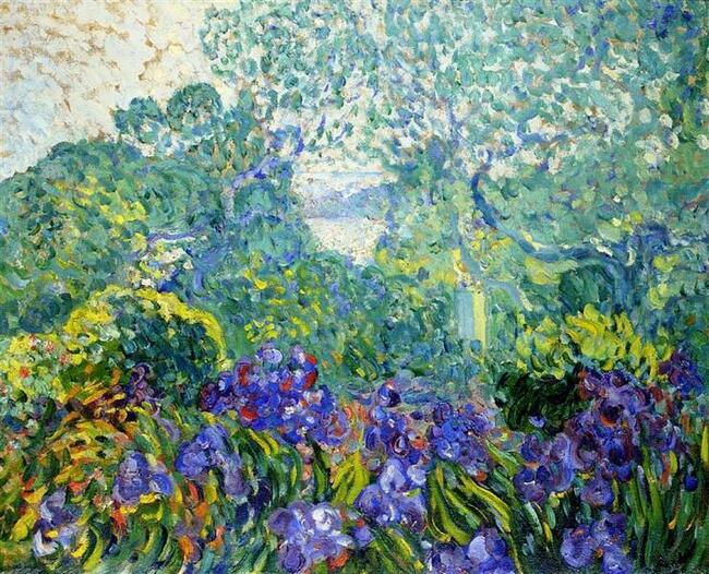 Paysage aux iris violets - Louis Valtat