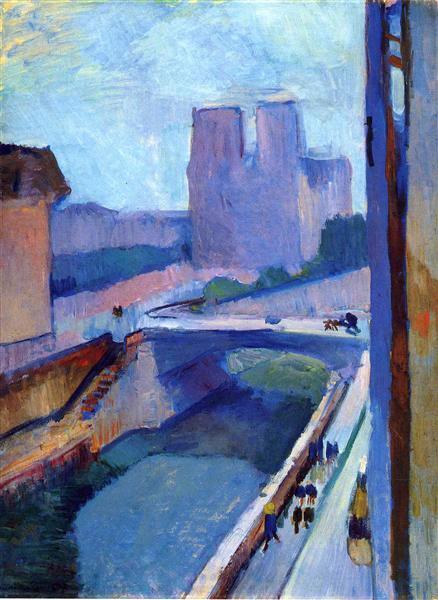 Aper&ccedil;u de Notre-Dame en fin d'apr&egrave;s-midi - 1902 -Henri Matisse