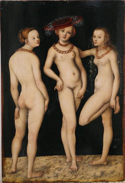 Les trois Gr&acirc;ces - Lucas Cranach