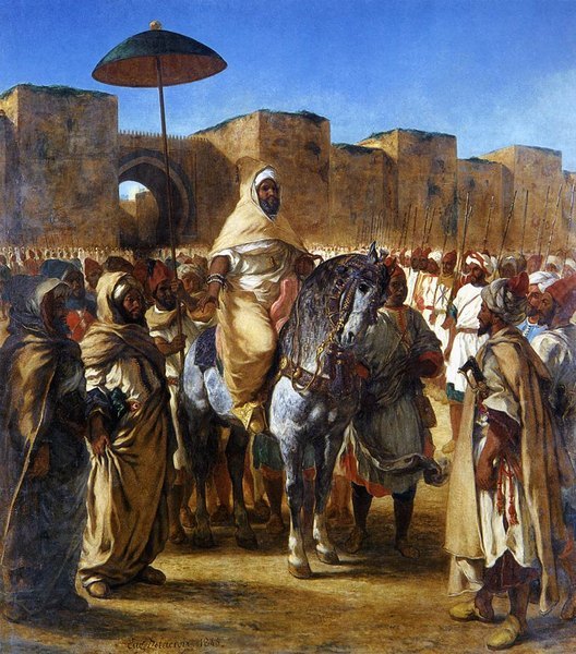 Sultan du Maroc et sa suite - Eug&egrave;ne Delacroix