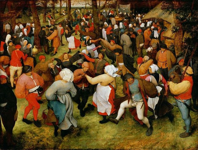 La dans e de la mai&eacute;e en plein air - Pieter Brueghel