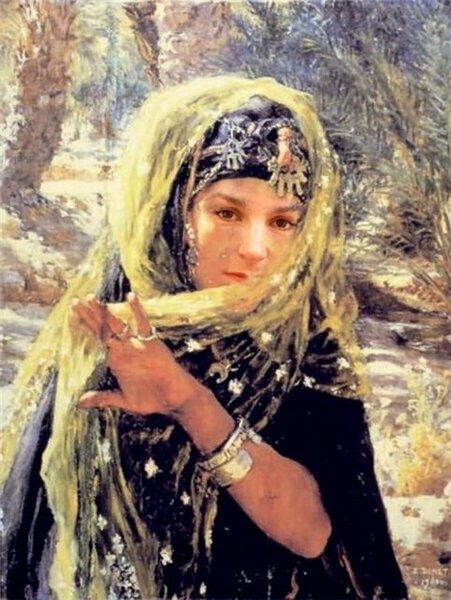 Femme au voile - Etienne Dinet