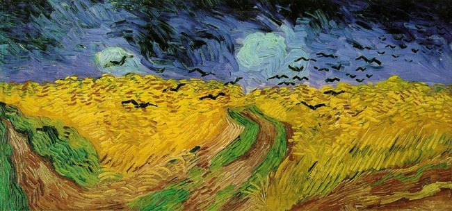 Champ de bl&eacute; aux corbeaux - Van Gogh