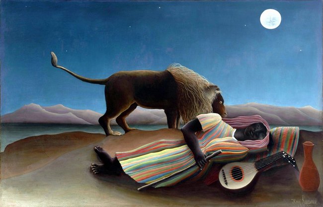La Boh&eacute;mienne endormie - Henri Rousseau