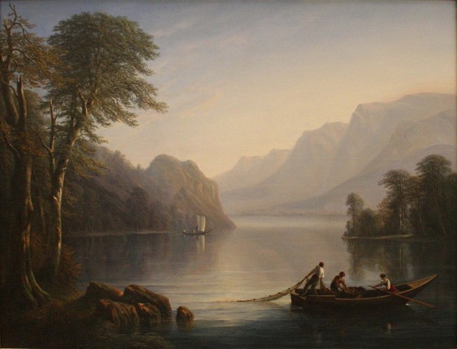Le lac de Neuch&acirc;tel - Isidore Dagnan