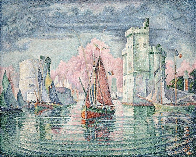 Entr&eacute;e du port de la Rochelle - Paul Signac