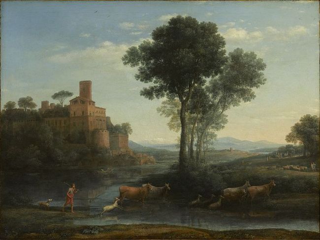 Paysage avec le voyage de Jacob - Gell&eacute;e dit Le Lorrain Claude