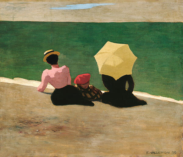 Sur la plage - F&eacute;lix Vallotton