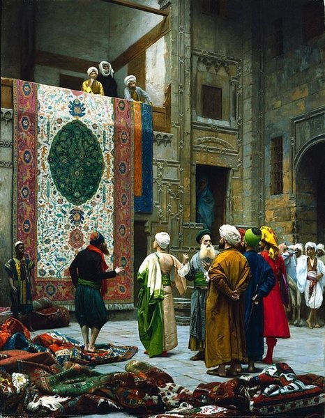 le marchand de tapis - Jean-L&eacute;on G&eacute;r&ocirc;me