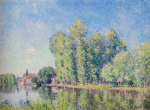 Le Loing &agrave; Moret - Alfred Sisley