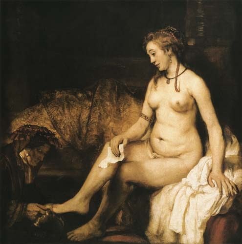 Bethsab&eacute;e au bain - Rembrandt