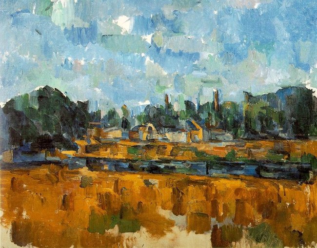 Bords d'une rivi&egrave;re - C&eacute;zanne