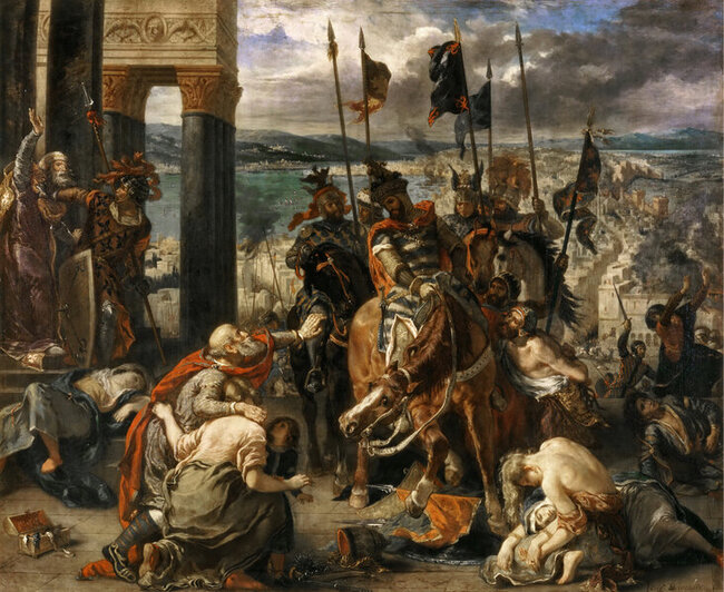 La prise de Constantinople -Eug&egrave;ne Delacroix