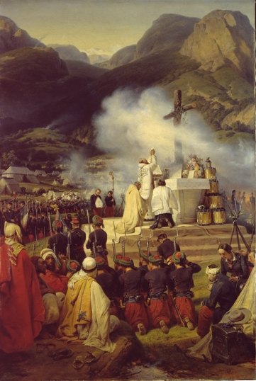 Premi&egrave;re messe en Kabylie - Horace Vernet