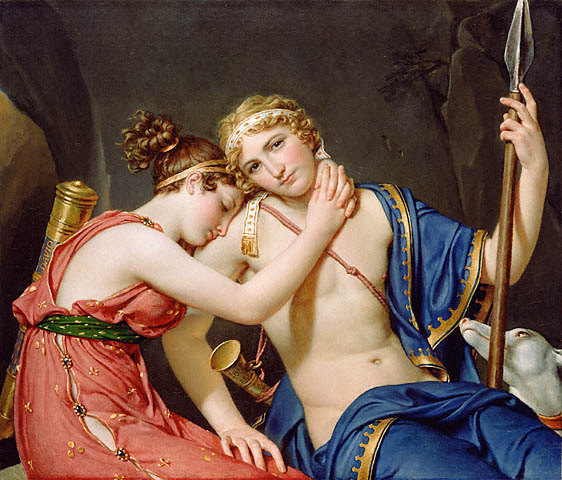 T&eacute;l&eacute;maque et Eucharis - Jacques Louis David