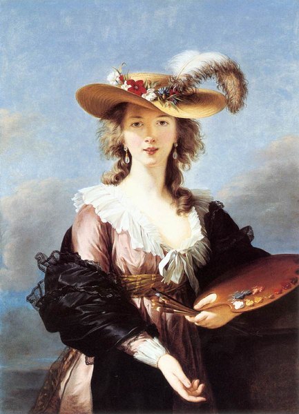 Auto-portrait au chapeau de paille - Vig&eacute;e le Brun