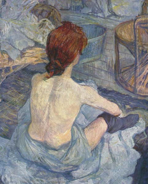 Femme rousse &agrave; sa toilette - Henri de Toulouse-Lautrec