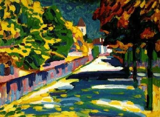 Automne en Bavi&egrave;re, par Wassily Kandinsky