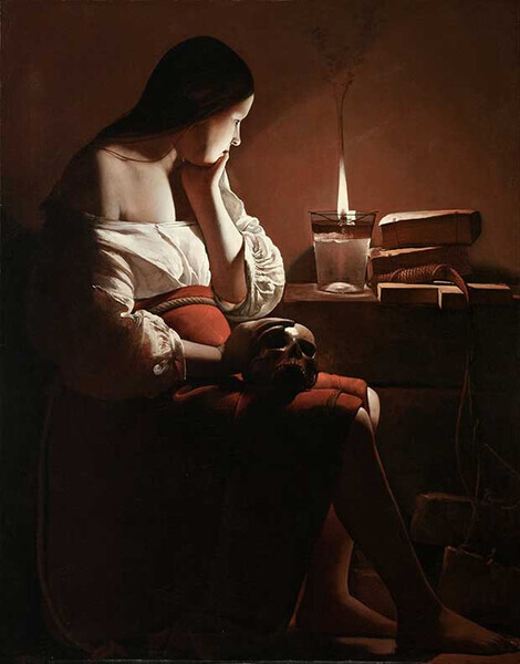 La Madeleine p&eacute;nitente -Georges de la Tour