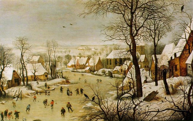 Les patineurs  (ou tr&eacute;buchet) Bruegel