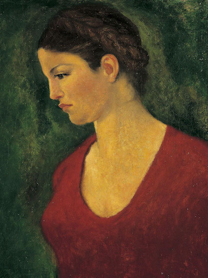 Dina à la robe rouge - Aristide Maillol