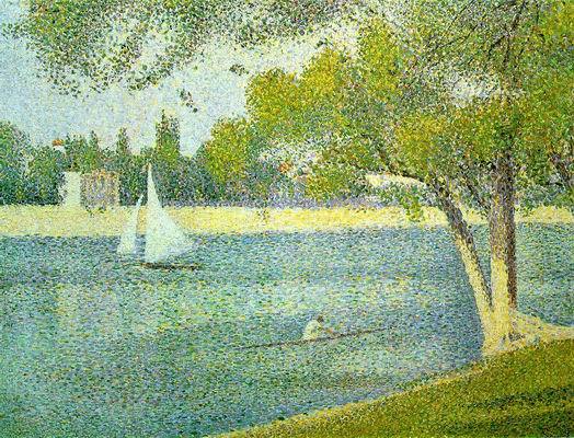 La Seine &agrave; la Grande Jatte - Georges Seurat