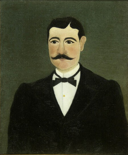 Portrait de Frumence Biche en civil Henri Rousseau s.d Huile sur toile Huile sur toile