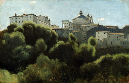 Ariccia, Palais Chigi - Jean-Baptistes Corot 1826/27 - huile sur toile - 23,5 x 35,5 cm Musée Langmatt Baden