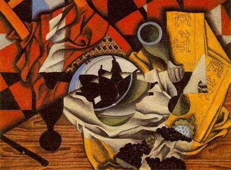Salade de fruit sur une table - Juan Gris