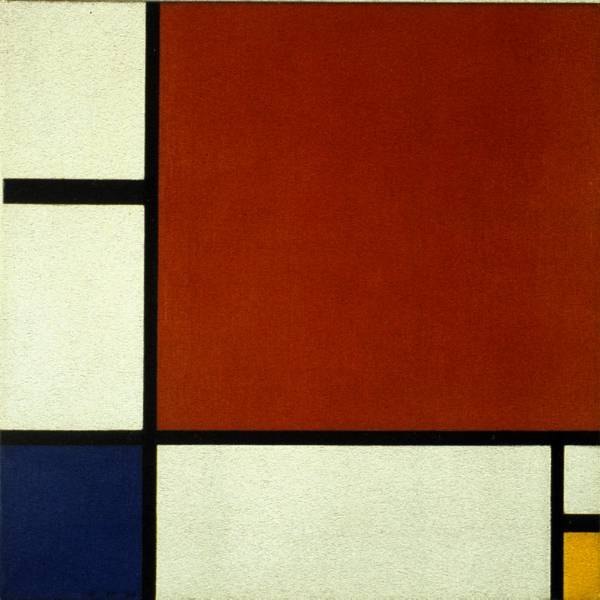 Compostion II rouge bleu et jaune - Piet Mondrian